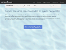 Tablet Screenshot of consultoragua.com